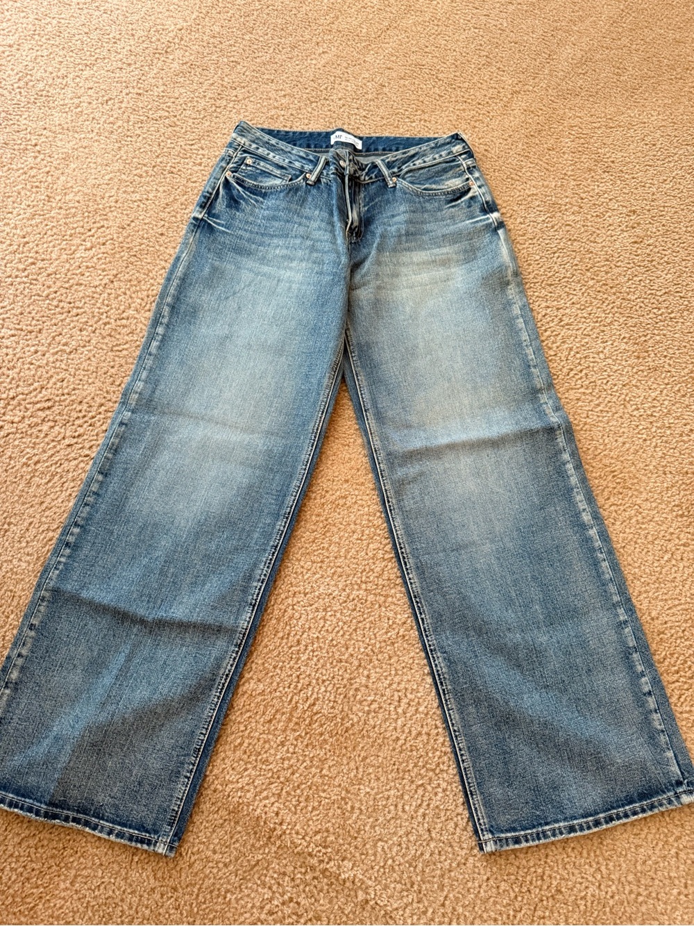 YMI Women's Light Blue Wide Leg Denim Jeans